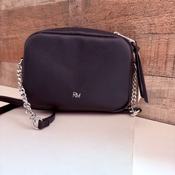 NWT Rebecca Minkoff Vegan Leather Black Quilted Studded Crossbody Bag - Picture 4 of 7